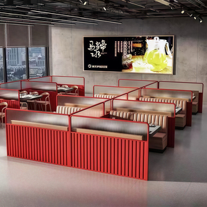 Cabine basse de luxe légère Restaurant moderne Fer Art <span class=keywords><strong>Changhong</strong></span> Écran en verre Clôture rehaussée Cloison décorative Personnalisation - Product Image 2