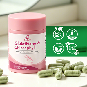 Chinaherbs Custom Glutathione <b>Supplement</b> Private Label OEM ODM 1100mg Chlorophyll Capsules NSF GMP Certified - Product Image 1