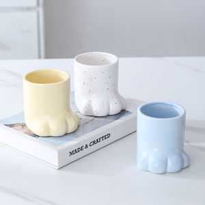 Простая декоративная банка для домашнего хранения, подсвечник на заказ, креативный Кошачий коготь, керамические свечи, роскошные сосуды - Product Image 6