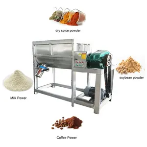Horizontal Spice Mixing Machine Dry Milk Coffee Powder Blender Mixer Machine