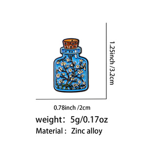 Set <span class=keywords><strong>de</strong></span> 4 Broches Esmaltados <span class=keywords><strong>de</strong></span> Botella <span class=keywords><strong>de</strong></span> los Deseos con Pinturas Famosas, Serie Van Gogh, Insignia Decorativa <span class=keywords><strong>de</strong></span> Arte Creativo, Regalo para Amantes del Arte - Product Image 6