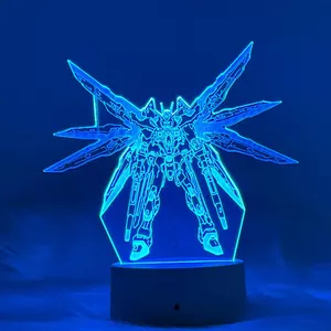 새로운 LED 사용자 정의 사진 창조적 인 3D 환상 애니메이션 Lamparas 아크릴 테이블 책상 램프 베이스 크리스마스 아이의 가정 장식 야간 조명