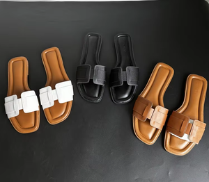 Women's New Fashion Summer <b>Slides</b> Sandals Comfortable Small Fragrant Wind Women's Slippers Soft Upper for Spring Season - Product Image 2