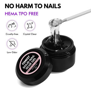 FZN TPO FREE Nouvelle colle à ongles Gel X 3 en 1 multifonctionnelle OEM Marque privée personnalisée Colle à ongles solide en gel pour faux ongles - Product Image 4
