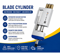 Cylindre pneumatique compact à guidage linéaire pour l'automatisation industrielle à grande vitesse
