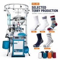 Machine à tricoter les chaussettes en tissu éponge à commande numérique, monocylindre, à liaison automatique, pour la production de toutes sortes de chaussettes en tissu éponge