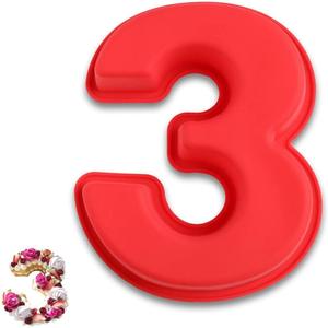 Juego Completo de Moldes para Chocolate con Números del <span class=keywords><strong>Cero</strong></span> al Nueve para Creaciones Personalizadas de Edades de Cumpleaños - Product Image 3