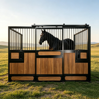 Panneaux de box pour chevaux en métal sur mesure, équipement d'écuries portables pour chevaux