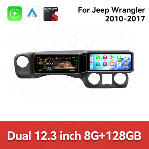 Radio Estéreo para Auto Foforfor de 12.3 Pulgadas con Pantalla Dual para <span class=keywords><strong>Jeep</strong></span> Wrangler 2011-2017, Reproductor de Radio para Auto con Panel Digital - Product Image 2