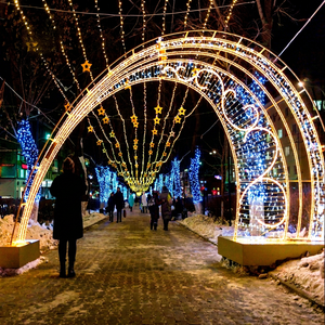 L'éclairage des arches festives transforme les rues commerciales, les hôtels, les places publiques et les sites événementiels en lieux de promenade festifs. - Product Image 1