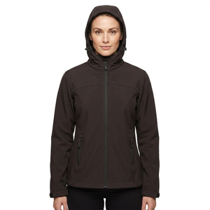 Chaqueta Softshell de Invierno para Mujer, Transpirable, Ecológica, de Secado Rápido, Nueva Tendencia, Resistente al Agua, con Dos Bolsillos Laterales y Capucha - Product Image 2