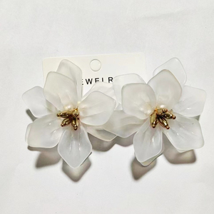 Pendientes de Pétalos Grandes 3D Super Fairy, Joyería de Flores Hecha a Mano para el Verano - Product Image 2