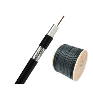 Cable Coaxial de 75 ohmios <span class=keywords><strong>BC</strong></span>/CCS, Conductor FPE, Dieléctrico RG6, Marca HANLI/OEM, Origen Zhejiang - Product Image 4