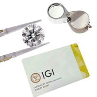 Huacan 0.5ct-3.0ct IGI Sertifikalı HPHT CVD Sentetik Laboratuvarda Yetiştirilmiş Gevşek Elmaslar D Vvs1 Yuvarlak Brilyant Kesim Takı Yapımı Toptan Satış