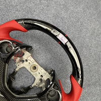 Volant sport personnalisé de style racing avec LED en fibre de carbone pour Honda Civic 9ème génération 2005-2012