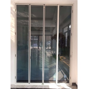 Stores extérieurs pliants en alliage d'aluminium pour villa, design moderne, étanches, à commande électrique, type <span class=keywords><strong>accordéon</strong></span> - Product Image 1