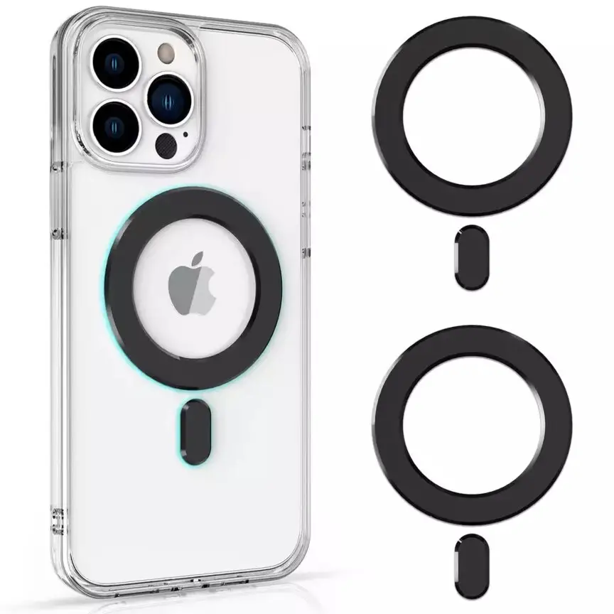 Magnetic circle Universal Rings with Sticker for iphone 12 13 Cell Phone Holder