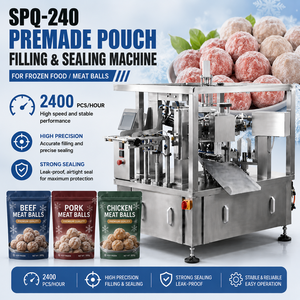 Food Grade Rotary Doypack Packaging Machine Frozen Dumplings &Meatballs–Stable Performance,Tight Heat <b>Seals</b>,Continuous Operation - Product Image 1