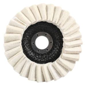 Disque de polissage en feutre de laine OEM pour carrosseries de voitures, compatible avec les meuleuses d'angle, taille personnalisée, haute efficacité - Product Image 5