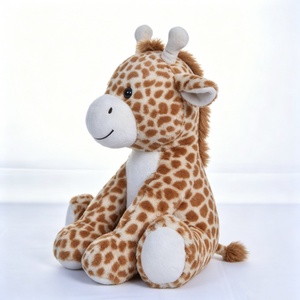 Jirafa de peluche personalizada, adorable y sentada, juguete de peluche de jirafa. - Product Image 1
