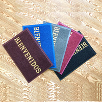 Tapis de porte avant de logo de bienvenue personnalisés antidérapants pour l'entrée à la maison