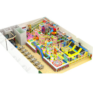 Créez votre propre aire de jeux intérieure, toboggan, piscine à balles et manège, petit équipement de jeux souples, 7,6*5,5*3m 42m² 450 pieds carrés - Product Image 5