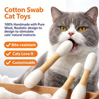 Jouet pour chat XL en feutre de laine et coton, doux et moelleux, pour chats d'intérieur, jouet à chatouiller et à mâcher, avec herbe à chat, robuste, pour la dentition, décontracté, moderne, écologique