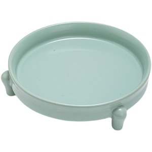 Ru Ware Ceramic Three Legged <b>Tea</b> <b>Tray</b> With Crackle Glaze For Kung Fu <b>Tea</b> Set Teapot Holder - Product Image 5