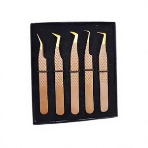 Juego de pinzas para pestañas de todos los grados más vendidos, pinzas profesionales para extensión de pestañas para un agarre perfecto, las pestañas nunca se deslizan - Product Image 2