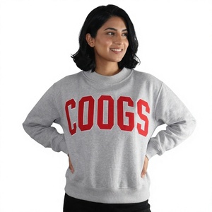 Coogs Custom <b>Men</b> Crewneck Sweatshirt Oversized Pullover <b>Fleece</b> Streetwear Casual Winter Silk Screen Printed Custom Logo - Product Image 1