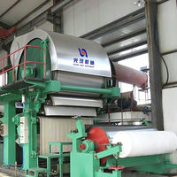 Máquina de Papel Higiénico Totalmente Automática Controlada por PLC con Caja de Cambios y Motor para Fábrica de Papel, Diseño Personalizado, Capacidad de 20T/D
