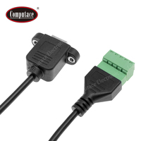 Cable Adaptador USB 3.0 Macho-Hembra de 5 Pines/Vías con Terminales de Perno y Protección, Trenzado, Carga Rápida 5A, Cubierta de PVC, para Computadora y Cámara