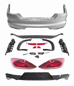 Nouveau pour <span class=keywords><strong>Porsche</strong></span> pour Panamera Turbo GTS Kit de carrosserie assemblage de pare-chocs avant et jupe latérale BOCH moteur phare mise à niveau Kit de pare-chocs de voiture - Product Image 1