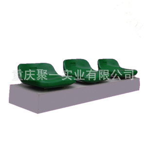 Asientos de plástico para estadios Juyi BLM-2511 verdes de fila fija para canchas de baloncesto, voleibol y fútbol - Product Image 2