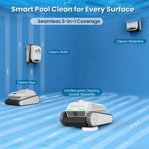 Robot de Limpieza AIRROBO CP402 Lite, Limpiador de Piscinas Inalámbrico con 4 Motores, Cruce de Obstáculos, Ecológico y de Alta Eficiencia - Product Image 2