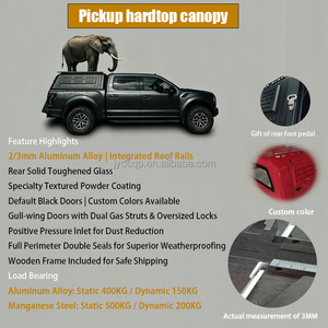Cubierta Rígida de Aluminio y Acero <span class=keywords><strong>para</strong></span> Camioneta, Compatible con Toyota Tundra, Hilux, Tacoma, Ford F150, Ranger, Jeep Gladiator, Sierra - Product Image 2
