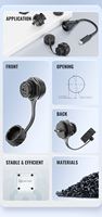LSHITECH M20 IP67 Tipo-C 3.1 Conector Hembra de Bayoneta para Panel, Industrial para Exteriores, OEM