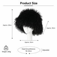 Chapeau Bob en Fausse Fourrure Moelleuse pour Femme, Vente en Gros Usine, Hiver, Coupe-Vent, Chaud, Style Pêcheur