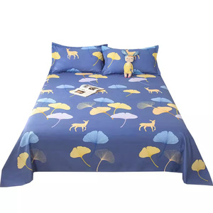 Mới dày đặc mô hình thực vật 200tc tất cả các mùa duy nhất tấm ga trải giường đôi ba mảnh bộ đồ giường - Product Image 5