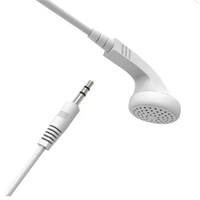 Earphone kabel sekali pakai desain cetakan khusus tahan air IPX3 jack 3.5mm, satu sisi telinga untuk bus wisata