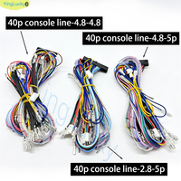 Câble de raccordement 40 broches pour borne d'arcade, câble pour carte Pandora Box Family, joystick Sanwa 5 broches, boutons poussoirs, console de jeu d'arcade (version anglaise)