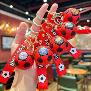 Porte-clés en plastique rouge avec emblème national <span class=keywords><strong>de</strong></span> football États-Unis-Canada-Mexique 2026, pour hommes et femmes, ornements à suspendre pour <span class=keywords><strong>sac</strong></span> d'école, clé <span class=keywords><strong>de</strong></span> voiture - Product Image 2