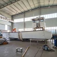 Meilleur Prix Soudage Complet 15m Petits Bateaux De Pêche En Aluminium Cabine Console Landing Craft River Barge à Vendre