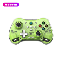 Manette de jeu sans fil transparente Z01X Mini BT avec moteur de vibration, bouton turbo, gyroscope six axes - Pour Switch/PC/Android