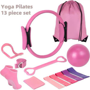 Set de Pilates de 13 Piezas, Kit Completo para Casa o Estudio, <span class=keywords><strong>con</strong></span> Bandas de Resistencia, Anillo, Pelota y Guía de <span class=keywords><strong>Ejercicios</strong></span> - Product Image 5