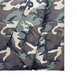 Tc65/35 Camo printed Woven jungle woodland Camouflage waterproof fabric for outdoor bags/garments/jackets