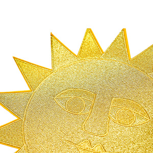 Logo Kustom Patch Senyum Besi Pada Patch Bordir dan Bulan dan Matahari Badge Set dengan Besi Kustom Pada Patch Lencana - Product Image 2