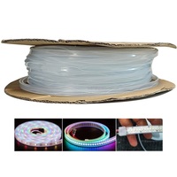 Diffuseur en Silicone Transparent LED Néon PVC Tuyau Manchon Tube Flexible pour 5/8/10/12mm Largeur Bande LED Néon Bande Lumières