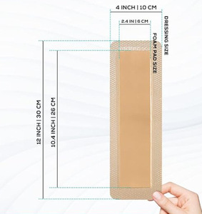 Pansement en mousse de silicone doux pour la peau avec une super absorption des bordures pour les escarres d'ulcères de pression - Product Image 5