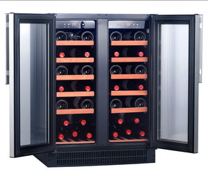 Factory Dual-Zone High-End Stainless Steel Wine Refrigerator <b>Cabinet</b> Modern Business <b>Side</b> Doors Mini Eco-Friendly Wine Cellar - Product Image 4
